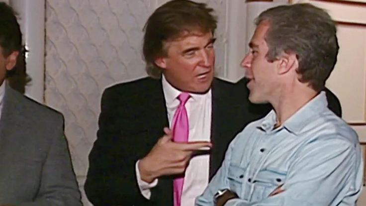 Trump de fiesta con el acusado por tráfico de menores Jeffrey Epstein